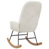 vidaXL Schaukelstuhl Samt Creme