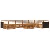 vidaXL Outdoor-Sofagarnitur 9 stk. Natur Massivholz Akazie