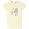 Kinder-T-Shirt Zartgelb 104