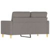 vidaXL 2-Sitzer-Sofa Taupe 120 cm Stoff