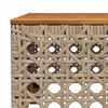 vidaXL 7-tlg. Garten-Sofagarnitur mit Kissen Beige Poly Rattan