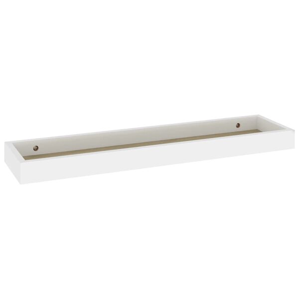 vidaXL Loggia Wandregale 4 Stk. Eichen-Optik und Wei&szlig; 60x15x4 cm MDF