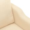 vidaXL 2-Sitzer-Sofa Creme 120 cm Stoff