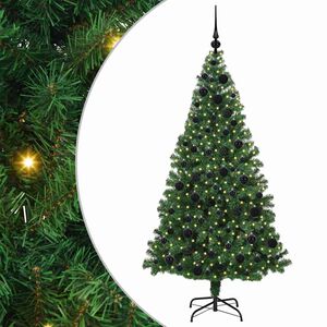 vidaXL K&uuml;nstlicher Weihnachtsbaum mit 300 LEDs mit St&auml;nder Gr&uuml;n 180 cm