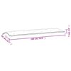 vidaXL Gartenbank-Auflagen 2 Stk. Blattmuster 180x50x7cm Oxford-Gewebe