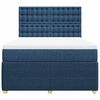 vidaXL Boxspringbett mit Matratze Blau 140x200 cm Stoff
