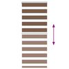vidaXL Doppelrollo Braun 65x150 cm Stoffbreite 60,9 cm Polyester