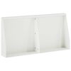 vidaXL St&uuml;tzmauer 2 stk. 40 x 12 x 40 cm Stahl Wei&szlig;