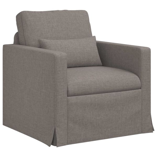 vidaXL Sofa 2 pcs Taupe