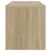 vidaXL TV-Schrank mit LED-Leuchten Sonoma-Eiche 120x35x40 cm
