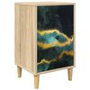 vidaXL Nachttisch WIJHE Sonoma-Eiche 36 x 33 x 60 cm Holzwerkstoff