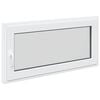 vidaXL Kellerfenster RISOR 120 x 60 cm PVC und Glas Wei&szlig;
