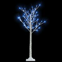 vidaXL Weihnachtsbaum 120 LEDs 1,2 m Blau Indoor Outdoor