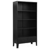 vidaXL B&uuml;cherregal Industrie-Stil Schwarz 90x40x180 cm Stahl
