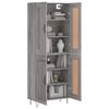 vidaXL Highboard Grau Sonoma 69,5x34x180 cm Holzwerkstoff