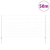 vidaXL Zaun mit Pfosten Silber 1,2 x 50 m Stahl