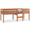 vidaXL Hochbett Wachsbraun 80x200 cm Massivholz Kiefer