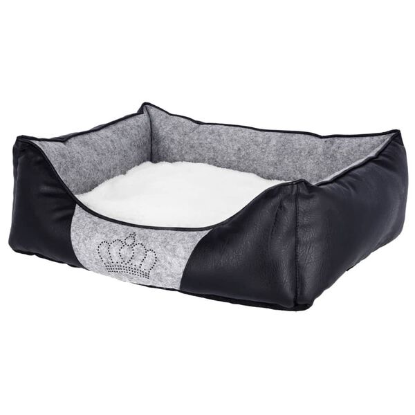 Kerbl Hundebett Chiara 55 x 45 cm Grau und Schwarz 80361