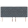 vidaXL Kopfteil Dunkelgrau 200 cm Samt