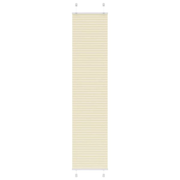 vidaXL Plissee Creme 50x200 cm Stoffbreite 49,4 cm Polyester