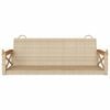 vidaXL H&auml;ngebank Beige 109x62x40 cm Poly Rattan
