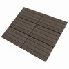 vidaXL Terrassenfliese 6 pcs Dunkelbraun 60 x 30 cm WPC