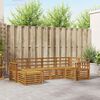 vidaXL Sofagarnituren 6 pcs Natur Massivholz Akazie