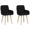 vidaXL Esszimmerst&uuml;hle 2 stk. Stoff Schwarz 56,5 x 50 x 87,5 cm