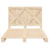 vidaXL Massivholzbett mit Kopfteil 160x200 cm Kiefer