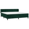 vidaXL Boxspringbett mit Matratze Dunkelgr&uuml;n 200x200 cm Samt