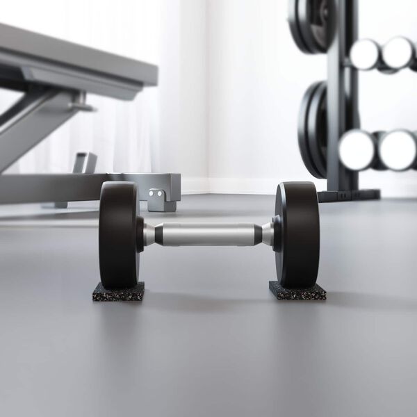 vidaXL Gummiwalze Schwarz Gummi