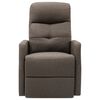 vidaXL Massagesessel mit Aufstehhilfe Taupe Stoff
