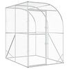 vidaXL H&uuml;hnerunterkunft Silber 200 x 200 x 215 cm Verzinkter Stahl