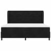 vidaXL Boxspringbett mit Matratze Schwarz 200 x 200 cm Polyester