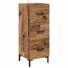 vidaXL Highboard Altholz 34,5 x 34 x 180 cm Holzwerkstoff