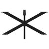 vidaXL Esstischbein in Spinnenform Schwarz 150x78x(72-73) cm Stahl