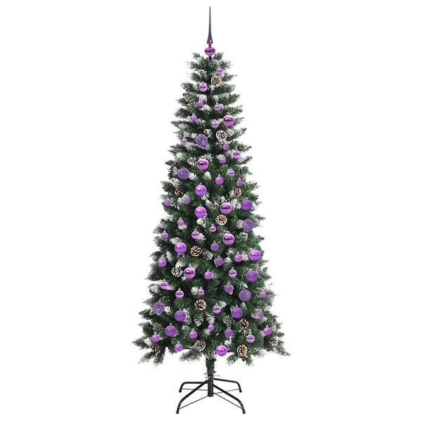 vidaXL K&uuml;nstlicher Weihnachtsbaum mit 300 LEDs mit St&auml;nder Gr&uuml;n 180 cm