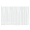 vidaXL Spitzenvorhang mit Vorh&auml;ngen Floral Wei&szlig; 160 x 400 cm Polyester