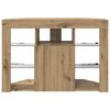 vidaXL Eck-LED-TV-Schrank Artisan-Eiche 100x40x68cm Holzwerkstoff