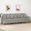 vidaXL 3-Sitzer-Sofa Hellgrau 210 cm Stoff