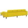 vidaXL Wohnzimmer Couch 3 pcs Gelb