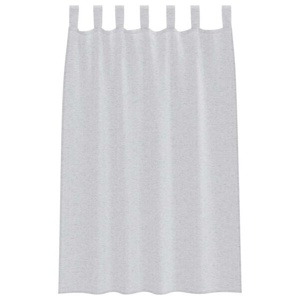 vidaXL Voile-Vorhang 2 pcs Hellgrau 175 x 140 cm Polyester