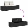 vidaXL Garten-Sofa-Set 8 pcs Schwarz und Weiß