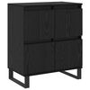 vidaXL Sideboard 3 pcs Schwarz Eichen-Optik 60 x 35 x 70 cm
