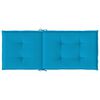 vidaXL Gartenstuhlauflagen f&uuml;r Hochlehner 4 Stk. Blau 120x50x3cm Stoff