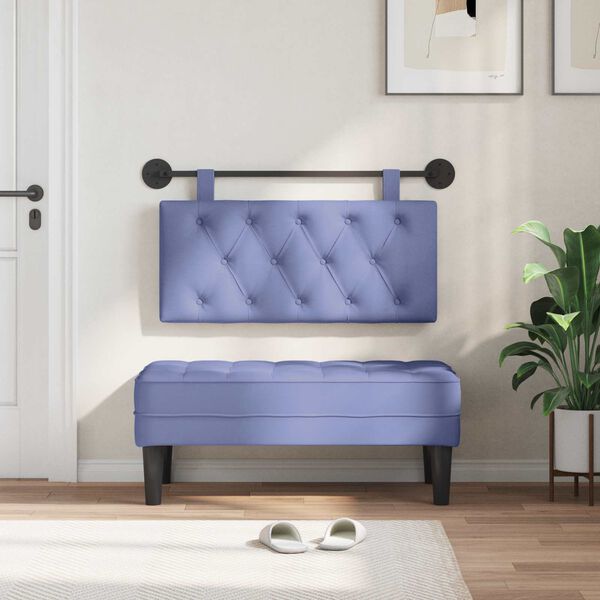 vidaXL H&auml;ngevorderseite Wandmontiert Jeans blau 90 x 55 x 7 cm Stoff