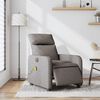 vidaXL Massagesessel Elektrisch Taupe Stoff