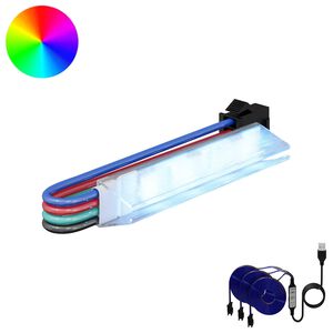 vidaXL LED Streifen 2 stk. Schwarz und Mehrfarbig