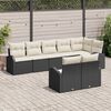 vidaXL Gartensofa-set 8 pcs Poly-Rattan