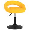 vidaXL Esszimmerst&uuml;hle 4 Stk. Drehbar Senfgelb Samt